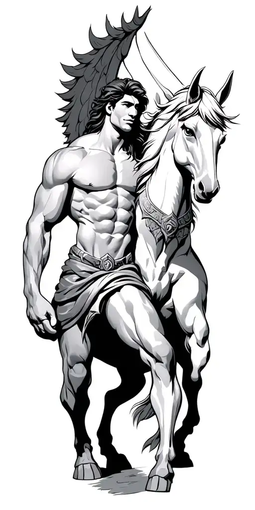 Disney Hercules With Pegasus And Phil