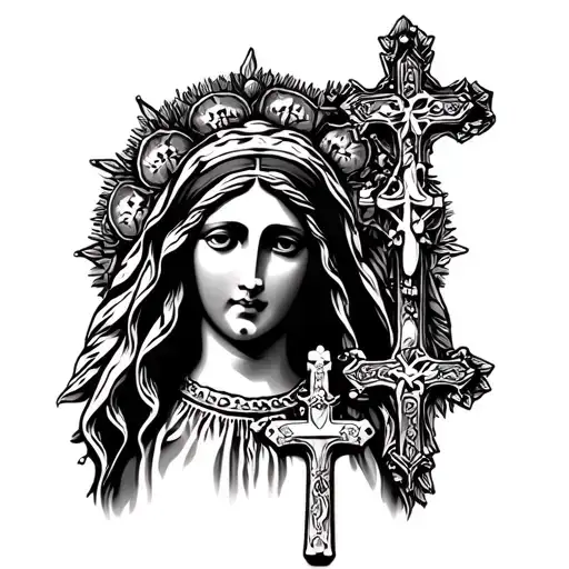 Rosary With Virgen De Guadalupe Cross