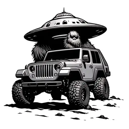 Jeep Ufo Bigfoot
