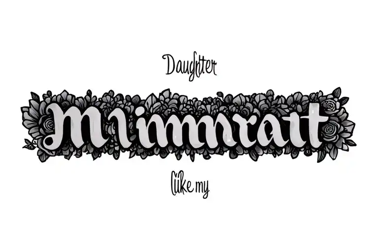 My Daughter Name 'Nimrat' Around My Wrist Like A Bracelet