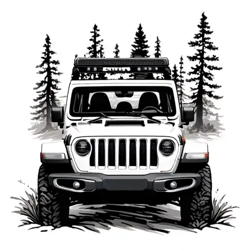 Jeep Gladiator In Wilderness