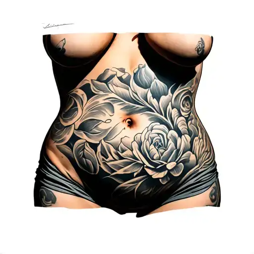 Belly Stretch Marks Cover