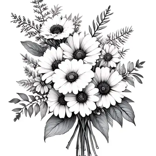 January February June And December Birth Flower Bouquet