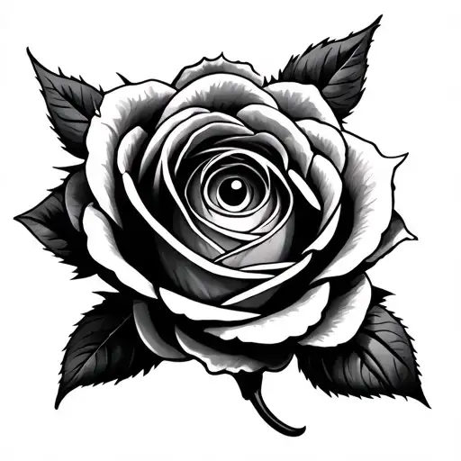 Rose With Eye Inside