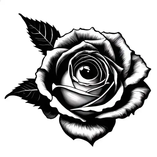 Rose With Eye Inside Coming