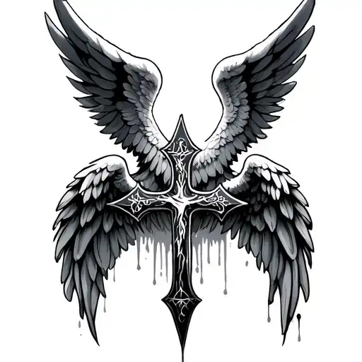 Cross Angel Wings