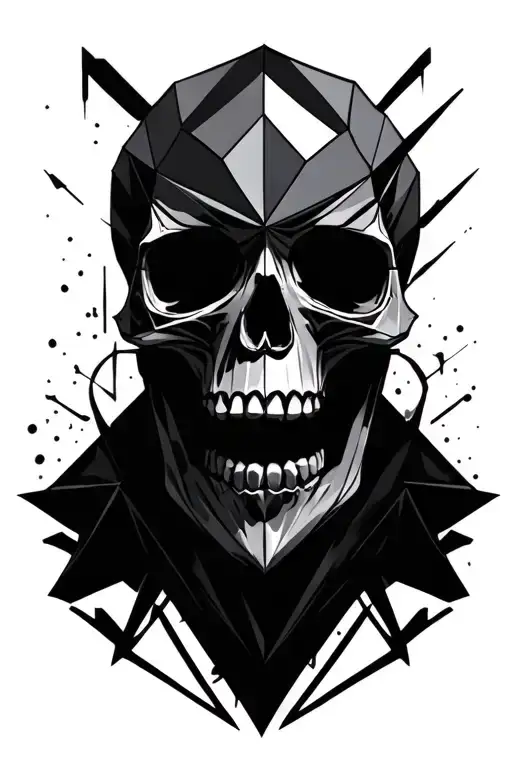 Geometric Style Skull