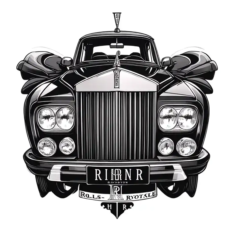 Rolls Royce Logo Tattoo Design Just R R