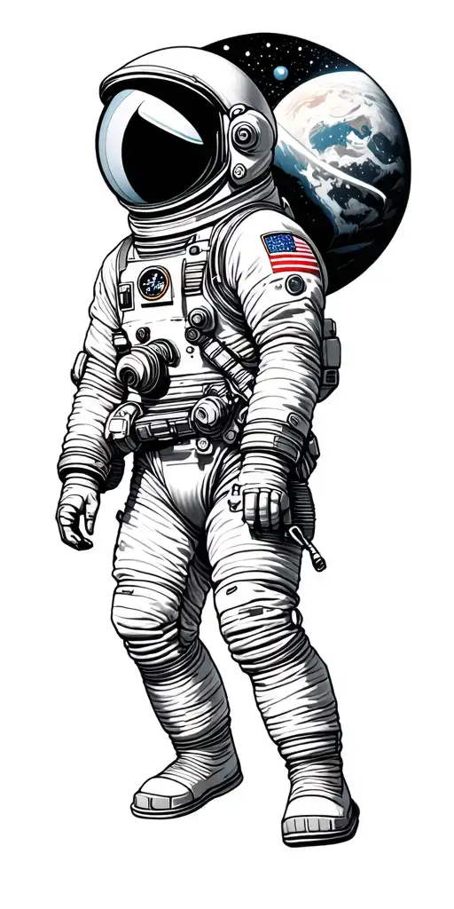 Space Of The Planet Universe And Cosmonaut