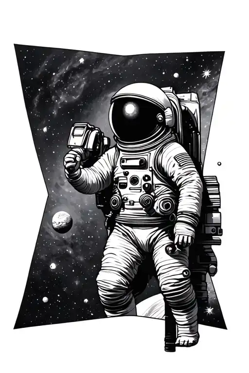 Space Of The Planet Universe And Cosmonaut