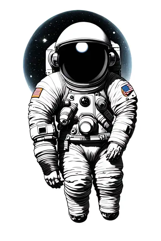 Space Of The Planet Universe And Cosmonaut