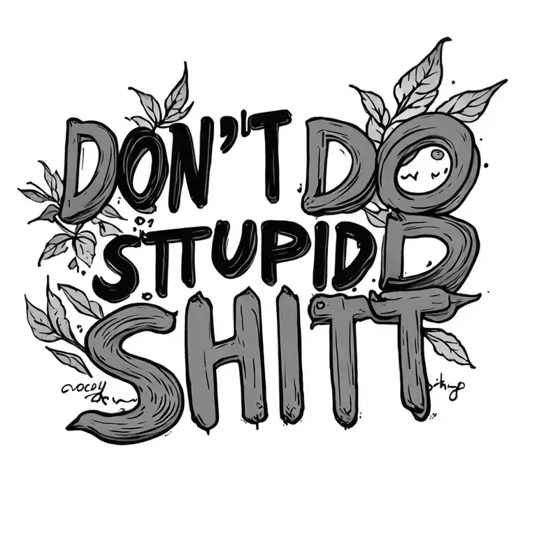 Don't Do Stupid Shit -Mom