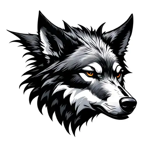 Wolf Head Renaissance Era Design Revolving