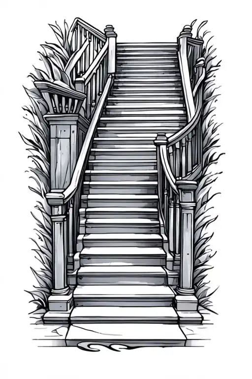 Stairs To Improving Life On Arm Rotated