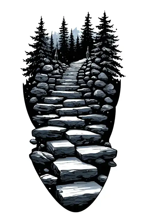 Steps To The Top That You Walk While Trying To Improve Your Life On Arm