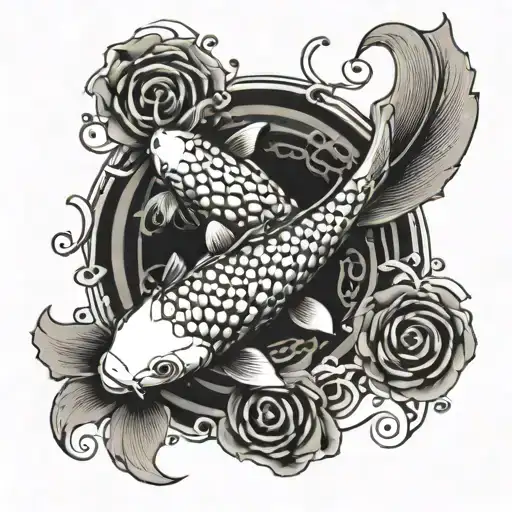 Koi Fish Has Been Swimming In A Series Of Binary Codes For A Month