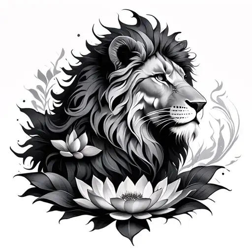 Lion Lotus Rebirth