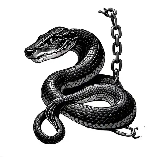 Snake With Chain Links