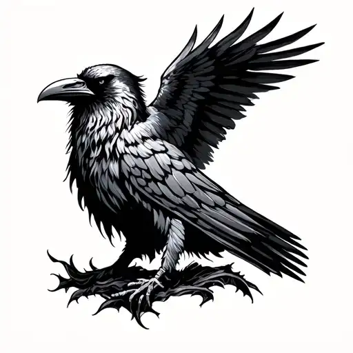 Viking Raven Shoulder Sleeve