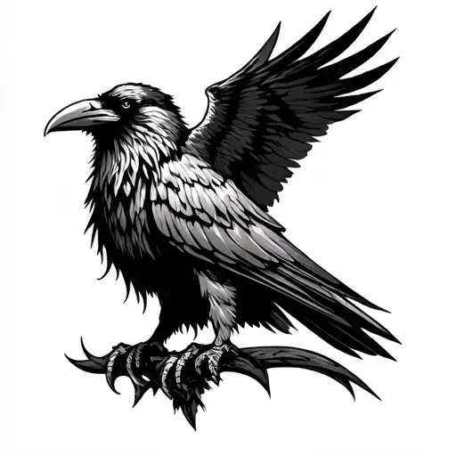 Viking Raven Shoulder Sleeve