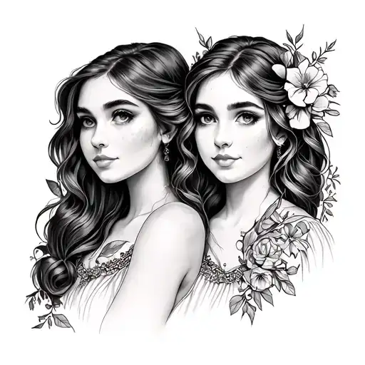 Sister Tattoo For April And July