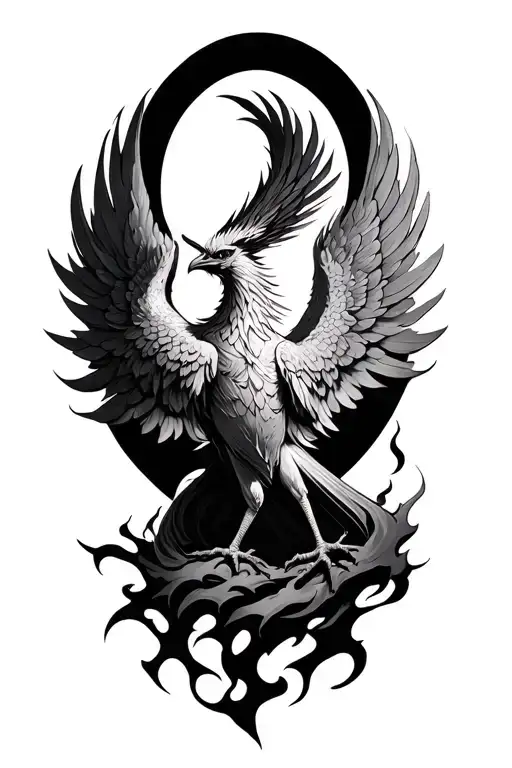 Phoenix Rising From Ashes