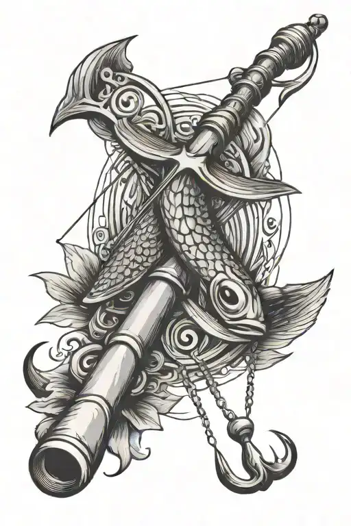 Simple Fishing Pole Cross