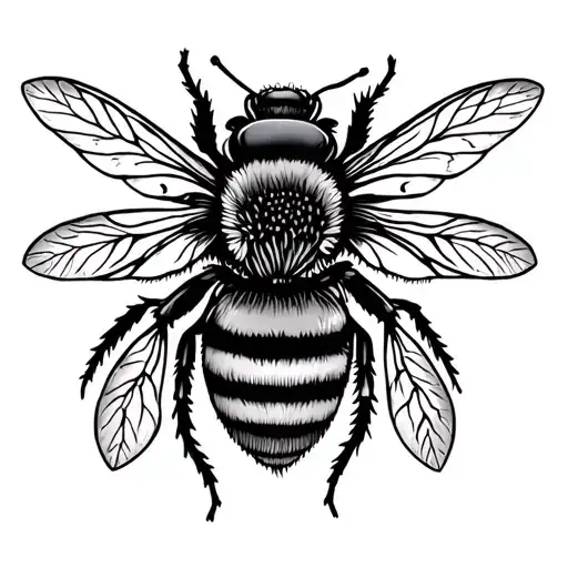 Peony Bee Mandala Design