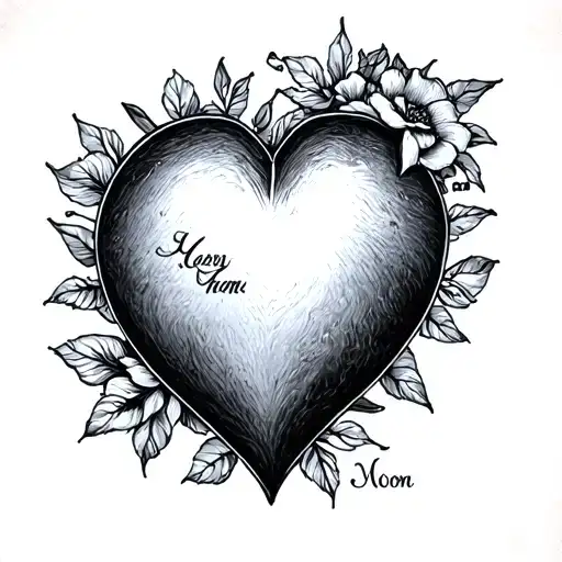 Classic Mom Heart Tattoo But Says Gigi