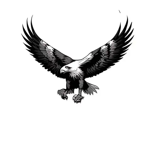 Eagle On Right Knee