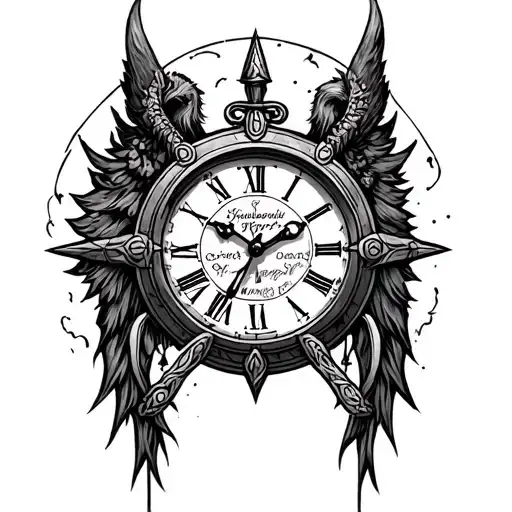 Odin Norse Mythology Time Clock