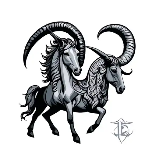 Capricorn And Virgo Symbol Incorporated