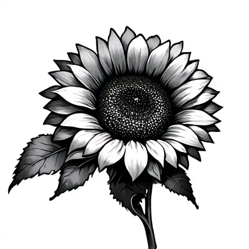 Half Sleeve Sunflower Anxiety