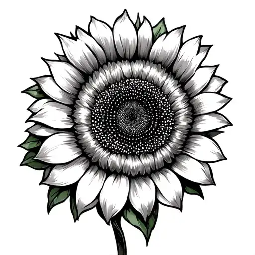 Half Sleeve Sunflower Anxiety Mental Health