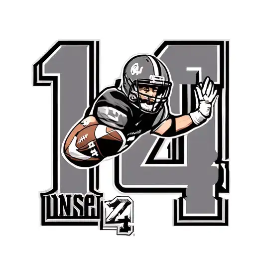 Jake Mcwaters Football Number 14