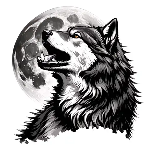 Wolf Howling At The Moon