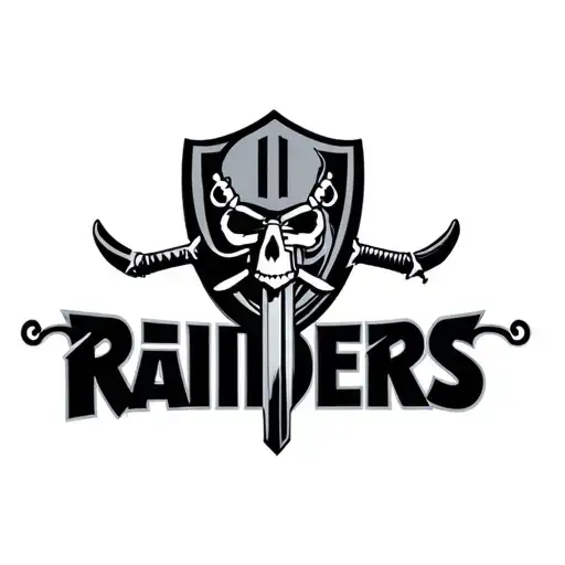 Raiders Logo Sword In Hand