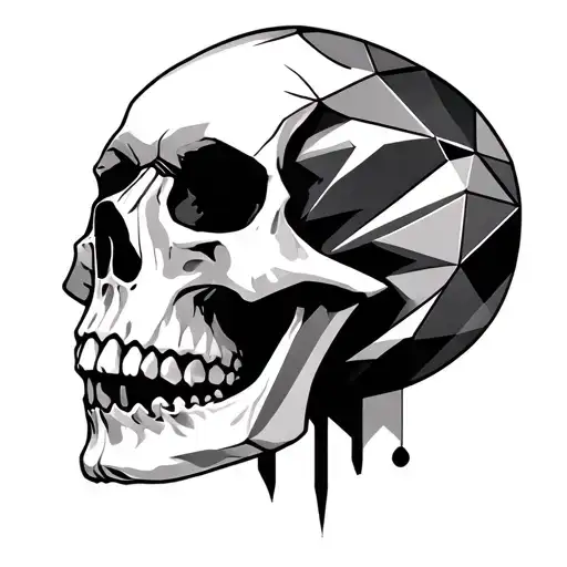Skull With Geometry