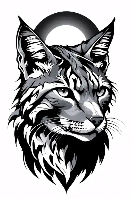 Medieval Lynx And Sun Shining