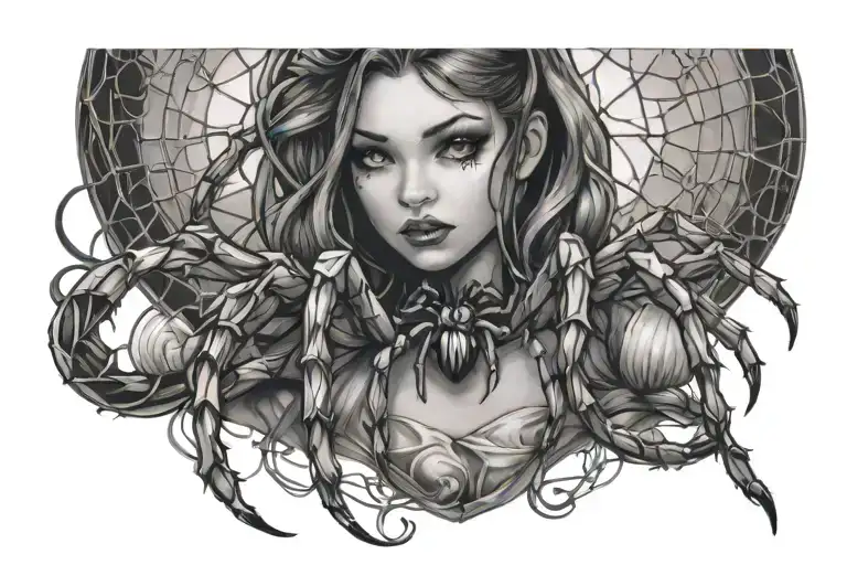 Girl In Love With A Spider