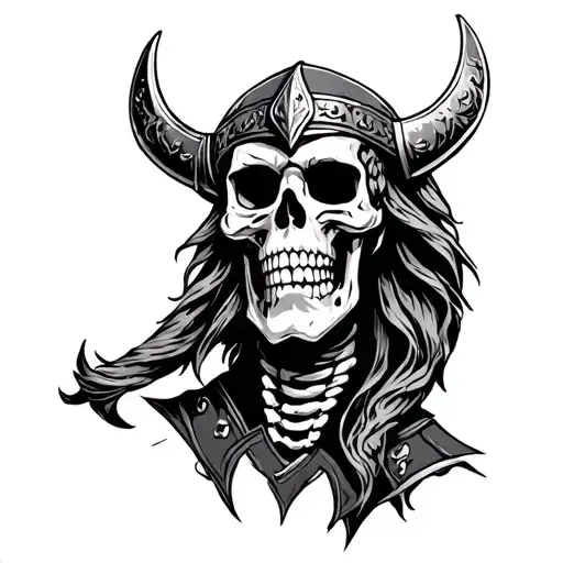 Statue Viking Skeleton