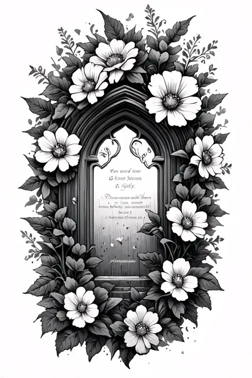 Graveyard With Flowers Blooming