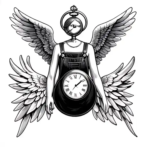 Overalls And A Pocket Watch Angel Wings