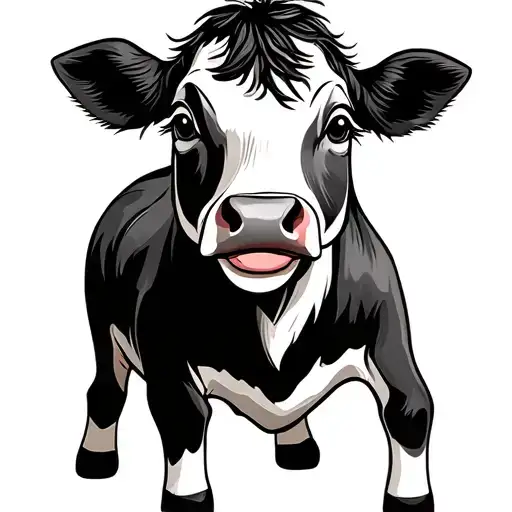 Baby Cartoon Cow