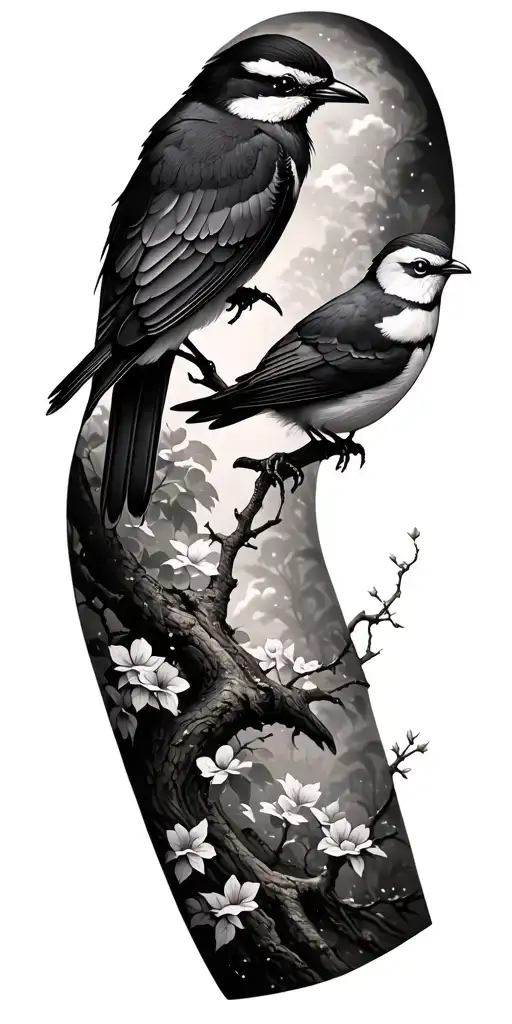 Birds In A Tree Sleeve