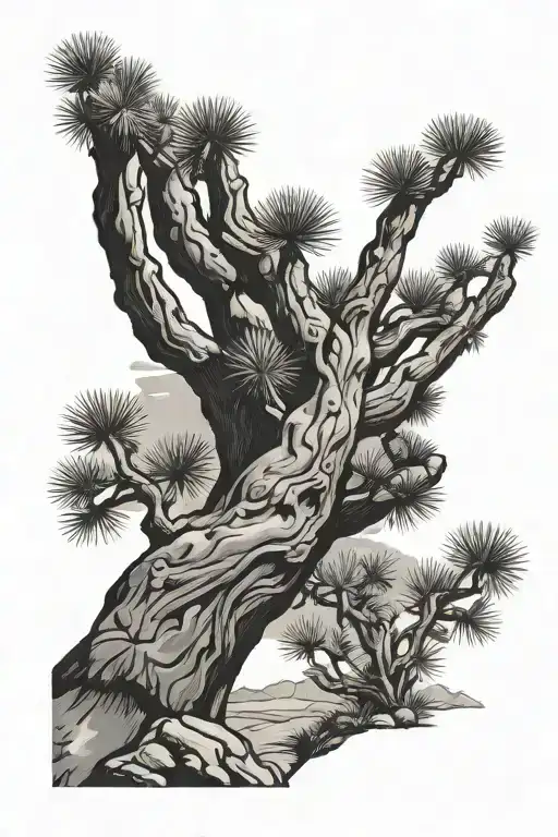 Joshua Tree And Adam Hands Touching