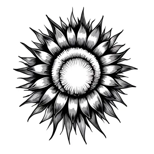 Sun Stars And Flower