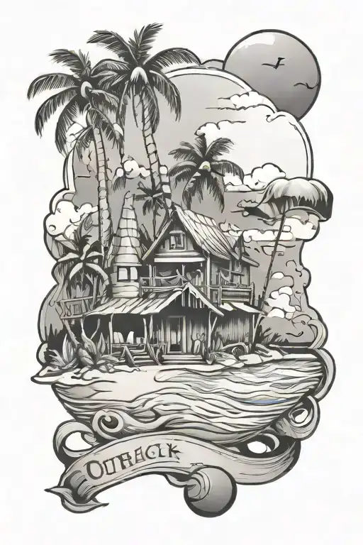 Beach And Outback Blend Seamlessly