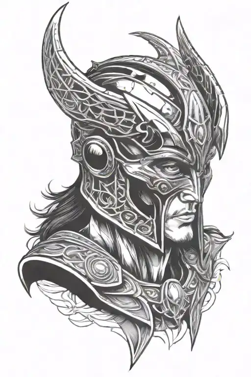 Loki Marvel Helmet Adorned Skull Surrounded