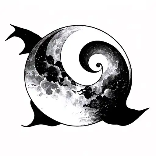 Waning Crescent Moon Minimal